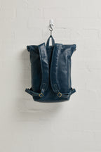 Anh Leather Rolltop Backpack - Kahurangi Blue