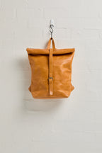 Mainichi Leather Rolltop Backpack - Mutsu Tan