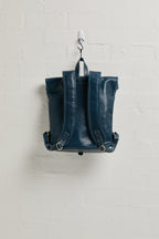 Mainichi Leather Rolltop Backpack - Kahurangi Blue